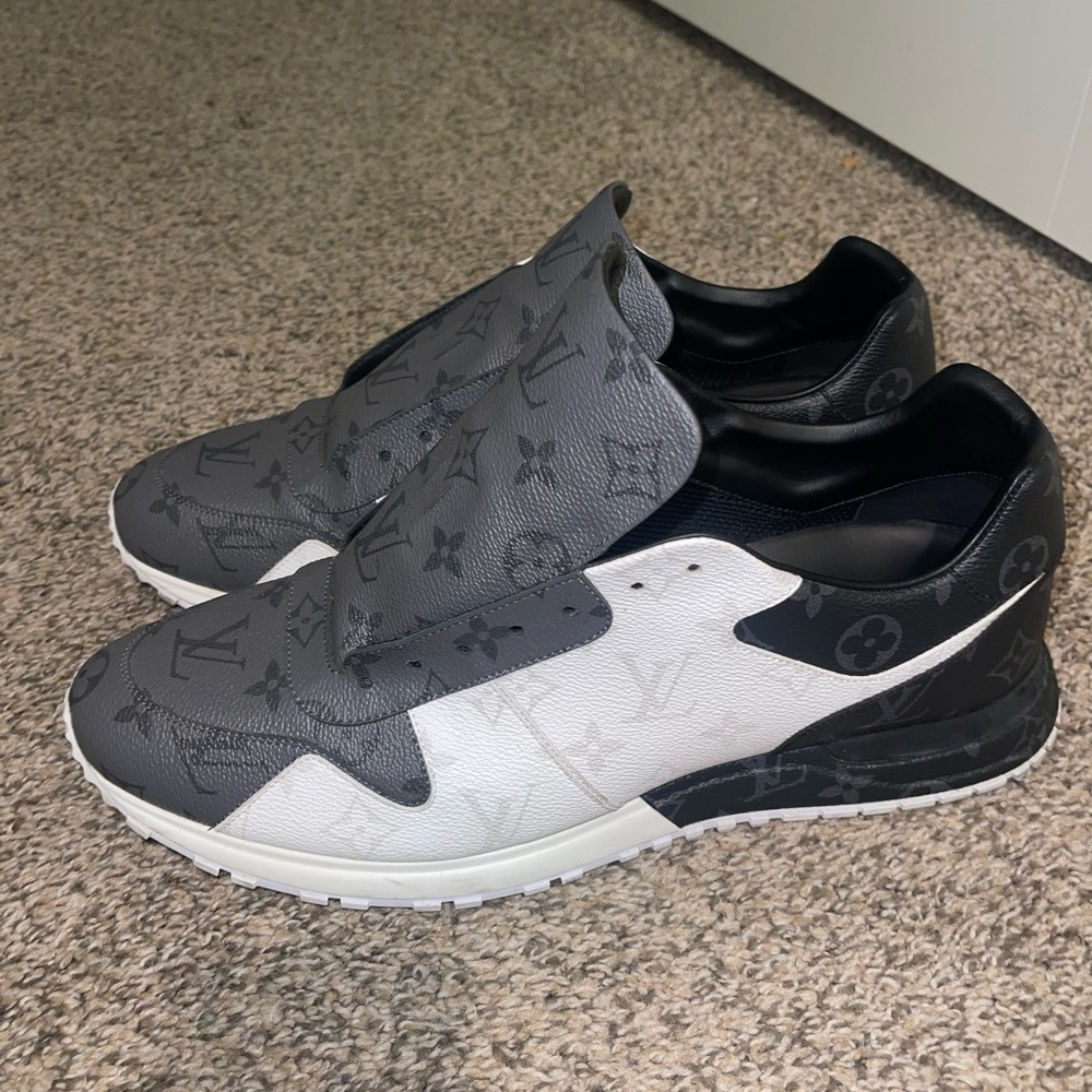 Louis Vuitton Men's Black and White Sneakers